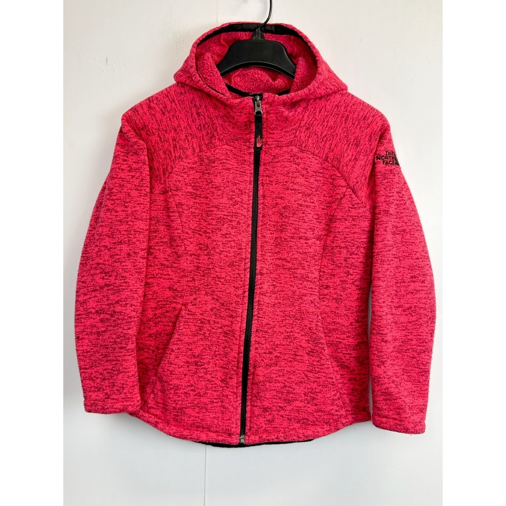 The North Face Girls' L (14-16) Indy Fleece Jacket Heather Pink Cozy Knit Fleece